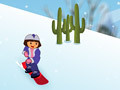 Mchezo Dora Snow skates