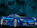 Mchezo Blue Demon Car
