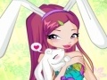 Mchezo Winx Bunny Style: Round Puzzle