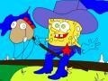 Mchezo Cowboy Spongebob Coloring