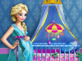 Mchezo Pregnant Elsa Baby Room Decor 