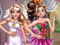 Mchezo Chloe & Emma Wedding Dress up