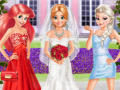 Mchezo Frozen And Ariel Wedding