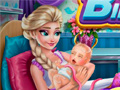 Mchezo Frozen Elsa Birth Caring