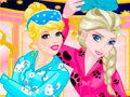 Mchezo Princesses Pajama Party Funny Faces