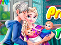 Mchezo Pregnant Elsa Twins Birth