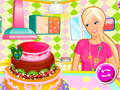 Mchezo Barbies Birthday Cake