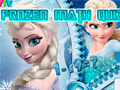 Mchezo Frozen Math Quiz