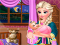 Mchezo Elsa Baby Caring