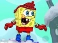 Mchezo Sponge Bob SnowBoarding