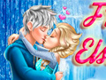 Mchezo Frozen Elsa Kiss