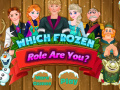 Mchezo Which Frozen Role Are You