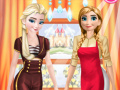 Mchezo Elsa And Anna Work Dress Up  