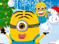 Mchezo Minions Christmas Snowball Wars