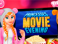 Mchezo Princesses Movie Evening