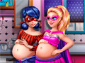 Mchezo Hero Dolls Pregnant BFFs