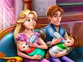 Mchezo Rapunzel Twins Family Day