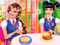 Mchezo Princesses Burger Cooking