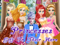 Mchezo Princesses Gift To Their Hero