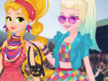 Mchezo Elsa and Rapunzel Festival Getaway