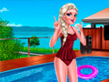 Mchezo Ice Queen Pool Day