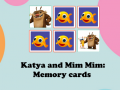 Mchezo Kate and Mim Mim: Memory cards