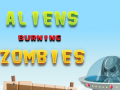 Mchezo Aliens Burning Zombies