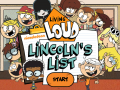 Mchezo The Loud House: Lincolns List  