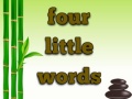 Mchezo Four Little Words
