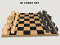 Mchezo 3d Chess Set