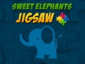 Mchezo Sweet Elephants Jigsaw