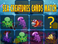 Mchezo Sea creatures cards match