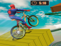 Mchezo Superhero BMX Space Rider