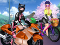 Mchezo Sisters Motorcycle Vs Bike