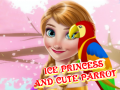 Mchezo Ice Princess And Cute Parrot