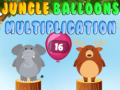 Mchezo Jungle balloons multiplication