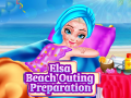 Mchezo Elsa Beach Outing Preparation