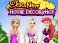 Mchezo Elsa New House Decoration