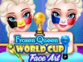Mchezo Frozen Queen World Cup Face Art