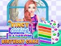 Mchezo Vincy Cooking Rainbow Birthday Cake