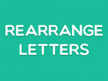 Mchezo Rearrange Letters