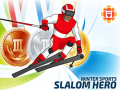 Mchezo Winter Sports: Slalom Hero