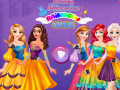 Mchezo Disney Princesses Rainbow Dresses