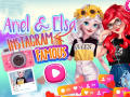Mchezo Ariel and Elsa Instagram Famous
