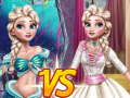 Mchezo Elsa Mermaid Vs Princess