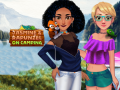 Mchezo Jasmine & Rapunzel on Camping