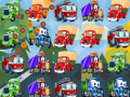 Mchezo Cartoon Trucks Match 3 