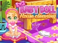Mchezo Baby Doll House Cleaning