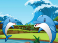 Mchezo Dolphin Dice Race