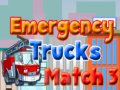 Mchezo Emergency Trucks Match 3